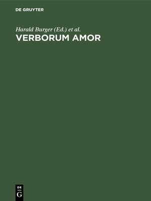 cover image of Verborum Amor